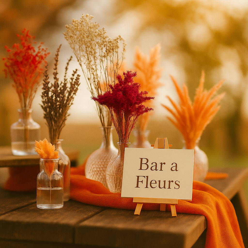 Animation bar à fleurs séchées